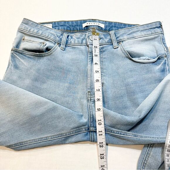 Pacsun Stacked Skinny Jeans Light Wash Denim Men’s 32x32 - Picture 10 of 11